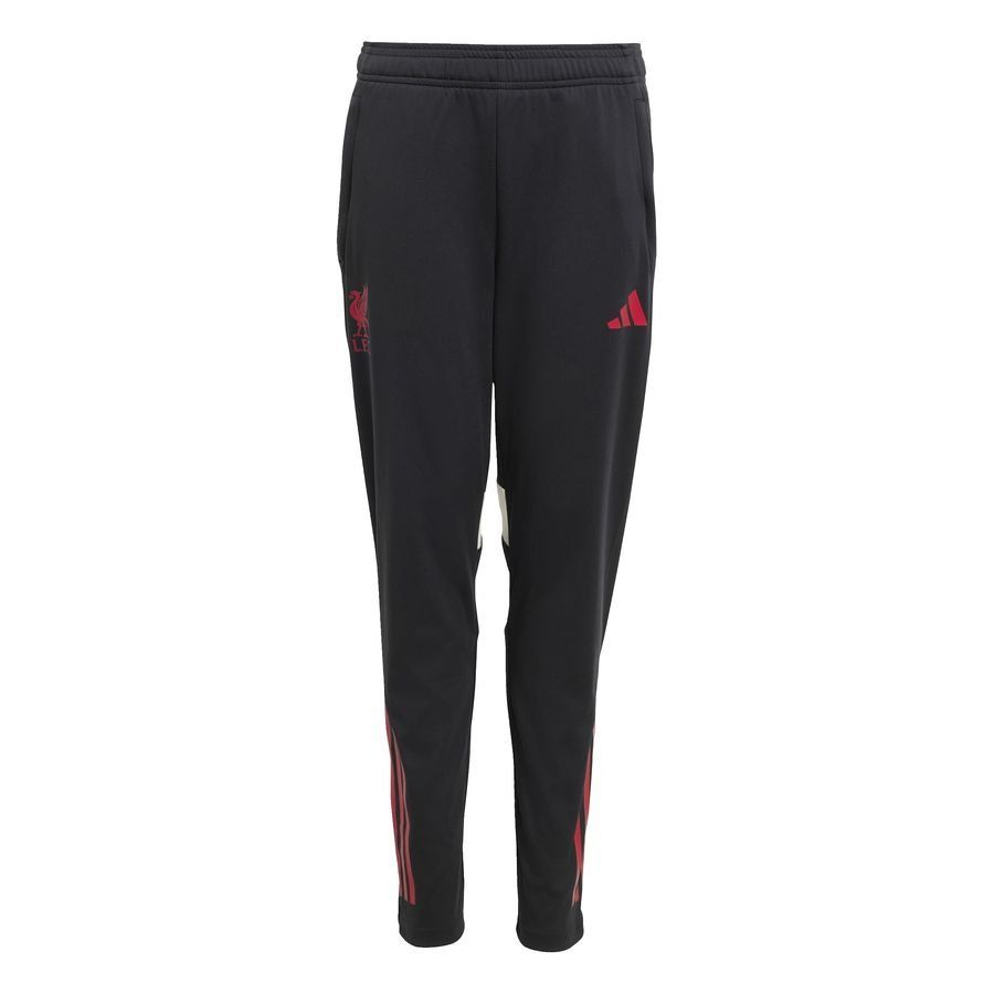 Liverpool Training Trousers Tiro 25 - Black/Strawberry Red Kids-SoccerKits Hub | Buy Soccer Jerseys Online